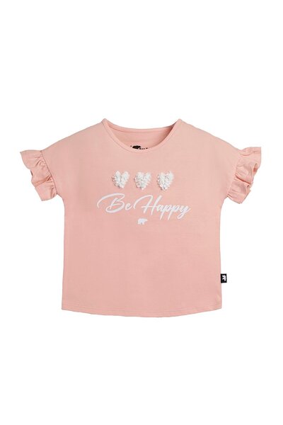 Bad Bear تيشيرت بناتي من Pixie Pink مطبوع