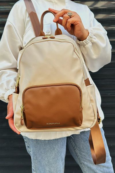 Just Polo Imported Satin Leather Women's School and Backpack