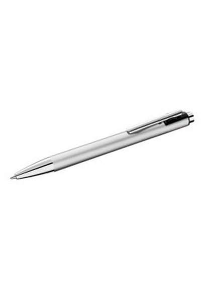Herlitz Snap K10 Pen, Color Silver, Material Plastic, Blister Pack