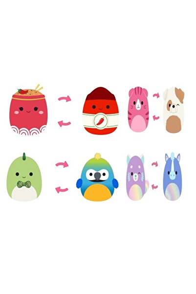 Squishmallows Jucărie de pluș Squad 19, reversibilă, 12 cm, diverse modele