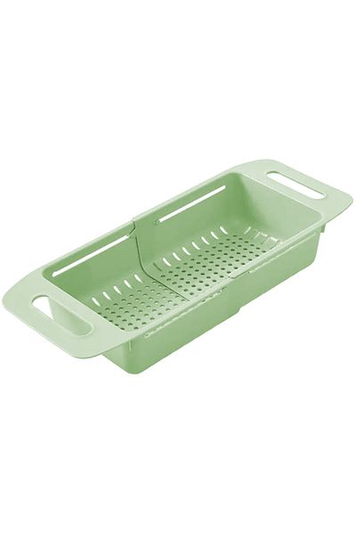 Aptel Scurgator pentru chiuveta, extensibil 36.5-47 cm, plastic, verde