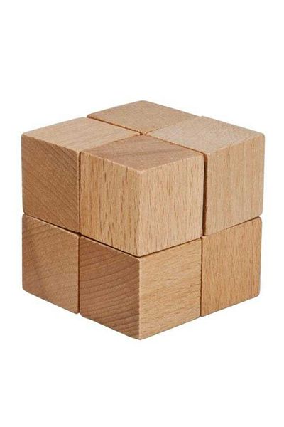 Fridolin Joc de logică IQ din lemn Opt cuburi