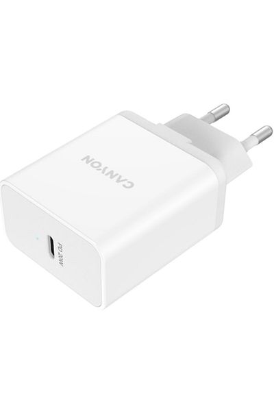 CANYON H-20 CNE-CHA20W PD 20W USB-C Network Charger, White