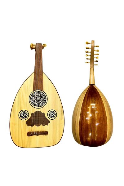 KARAZ MUSIC Semi-luxury musical oud, Saber's wealth, Mosky face, mahogany mirrors, beech bowl, olive fingers
