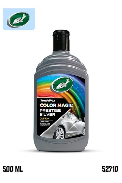 Turtle Wax Color Magic Prestige silver Car Wax 500ml – Cleans, Shines & Restores in One Application