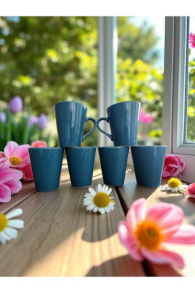 CEYHAN Mchome Karemika Ceramic Mug 6 Pieces