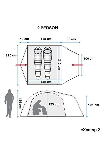 Evolite Excamp 2 Pro Çadır - 4 Mevsim