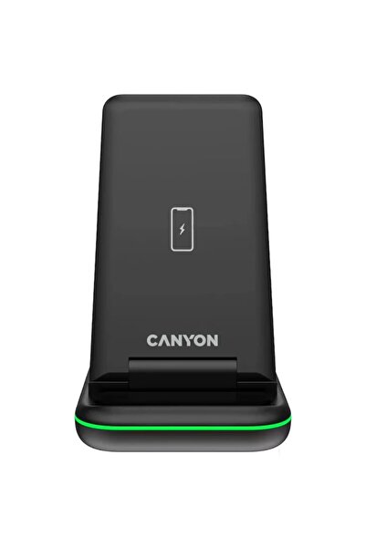 CANYON Încărcător wireless WS-304 pliabil 3 în 1 15W, negru