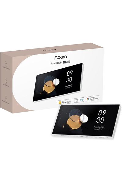Aqara Panel Hub S1 Plus Smart Control Panel, 6.9-Inch Touchscreen, Matter Bridge and Zigbee 3.0 Hub,