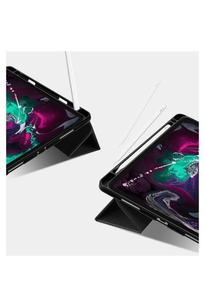 Ringke Husa Book Cover, Ringke, Smart Case, pentru iPad Pro 11 2018, Negru