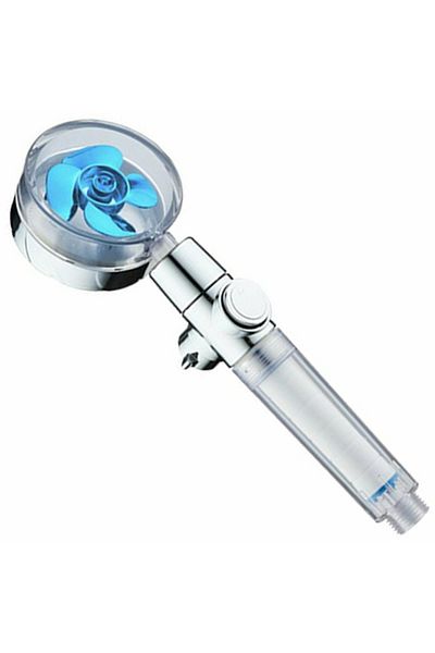 Aptel Chrome shower head, 2 functions, stainless steel, silver