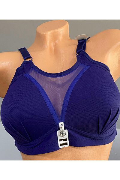 Pardon Balen Tul Detail Fixed Strap Bra 808