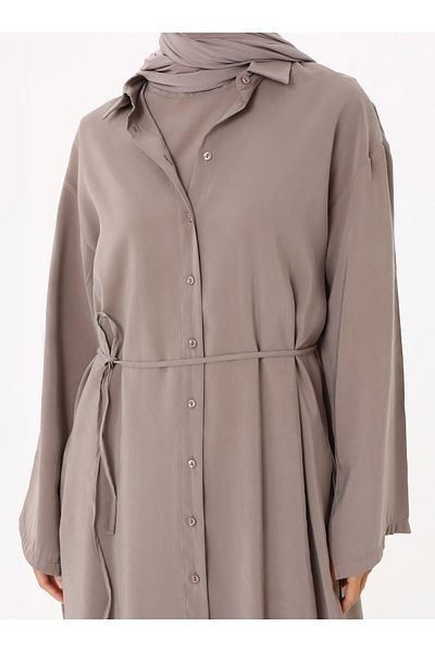 Refka Modal Dress Tunic Σετ δύο τεμαχίων - Mink -