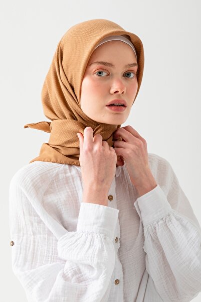 nisaNCa 2 Pcs Soft Cotton Jacquard Scarf – Natural Textured, Lightweight and Breathable Fabric- Bamboo Cashew Scarf Soft