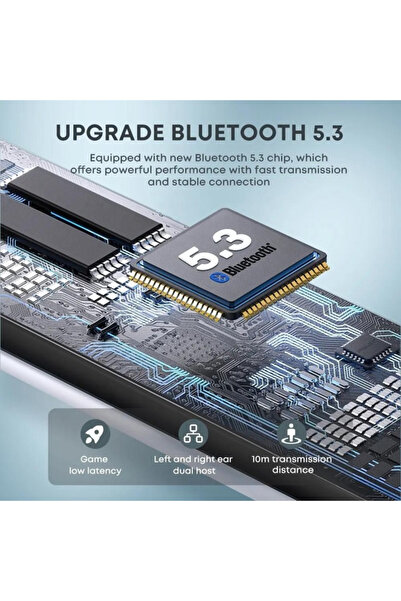 OEM Căști audio wireless, Bluetooth 5.3, control tactil, anulare zgomot, latență redusă, alb