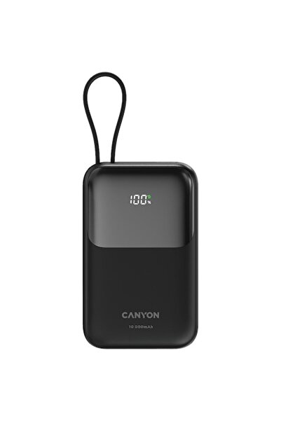 CANYON Εξωτερική μπαταρία CANYON, OnPower 101, 10000 mAh, PD22, 5W, Μαύρη