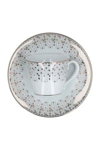 EasyLife Festive Collection Porcelain Coffee Cup with Saucer 80 ml