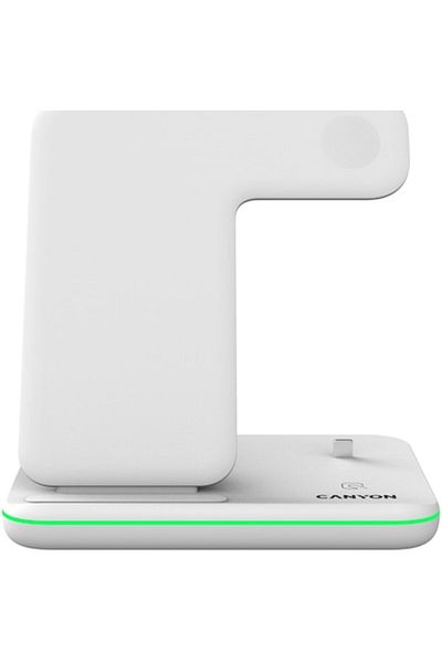 CANYON WS-302 3-in-1 Wireless Charger, White