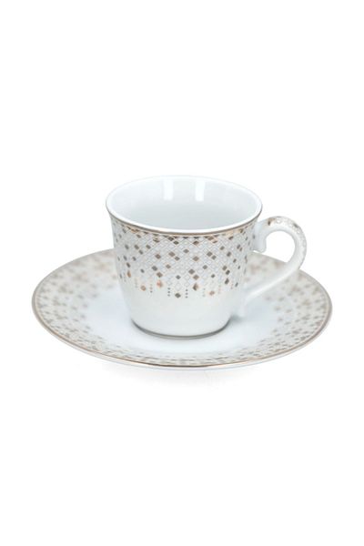 EasyLife Festive Collection Porcelain Coffee Cup with Saucer 80 ml