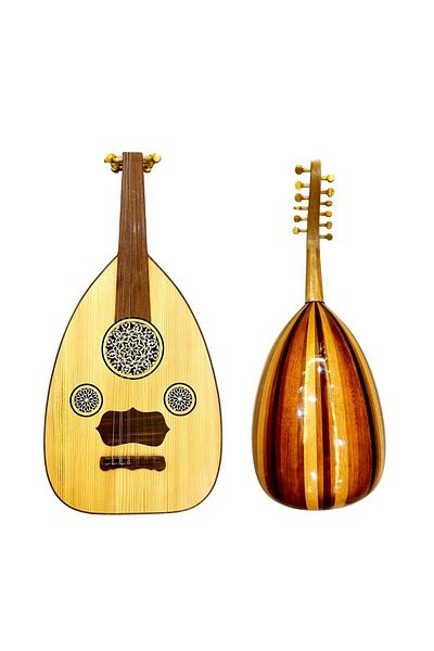 KARAZ MUSIC Semi-luxury musical oud, Saber's wealth, Mosky face, mahogany mirrors, beech bowl, olive fingers