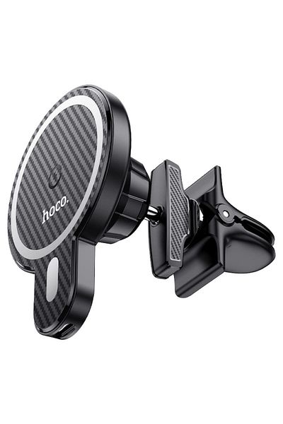 Hoco Încărcător auto wireless HOCO, CA85, încărcare rapidă, 15W, MagSafe, negru