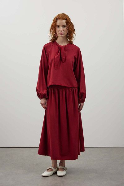 FUSHYA Foulard Detailed Linen Double Set