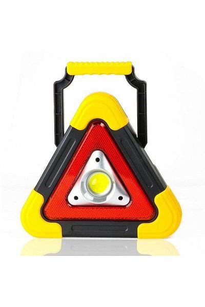 OEM LED illuminated reflective triangle, solar or USB charging
