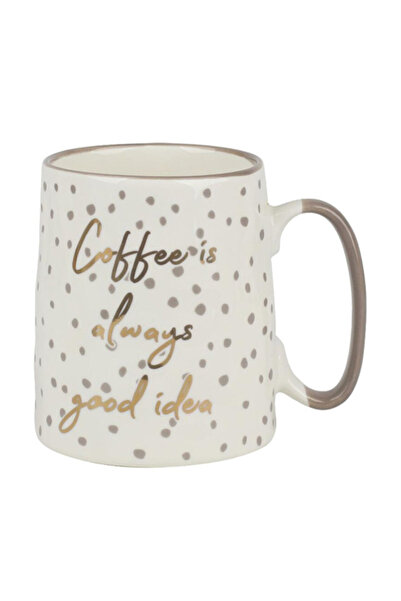 Kalring كوب قهوة بمقبض مريح يحمل عبارة "القهوة فكرة جيدة دائمًا" سعة 16 أونصة