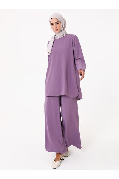 Refka Set de pantaloni tunică Aerobin - violet -