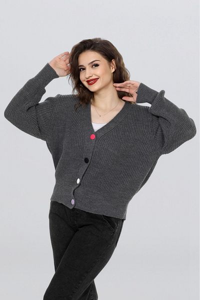 EZGİ KILINÇ Women's Colorful Button Detailed Cardigan Tr1008