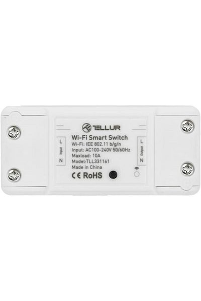 TELLUR Întrerupător inteligent Tellur, Wi-Fi, Linie, 2200W, 10A, Alb