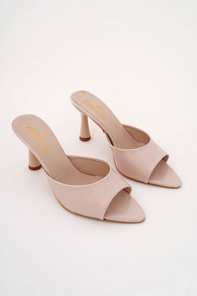meyra'nın ayakkabıları Women's Patent Leather Pointed Toe Heeled Shoes