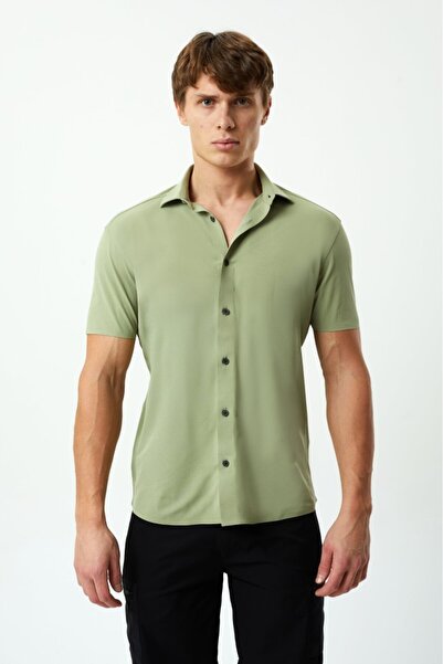 Exuma Erkek Yeşil Pike Gömlek