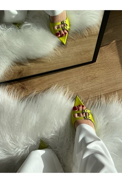 labor Selection Pointed Toe Satin Fabric Evening Dress Slippers Heels 6 cm