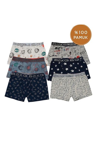 GenelTedarik Children's Boxer 6 Pieces