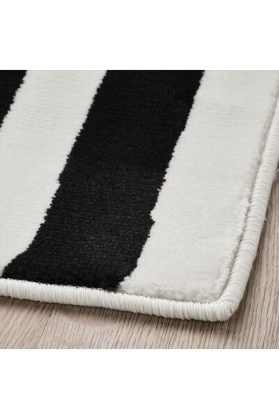 IKEA büyük halı, çok renkli-çizgili, 170x240 cm, kısa tüylü