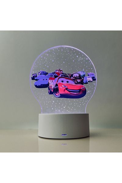ILUMISHOP LED Night Light, Cars 7 Colors, USB Power or 3 AA Batteries