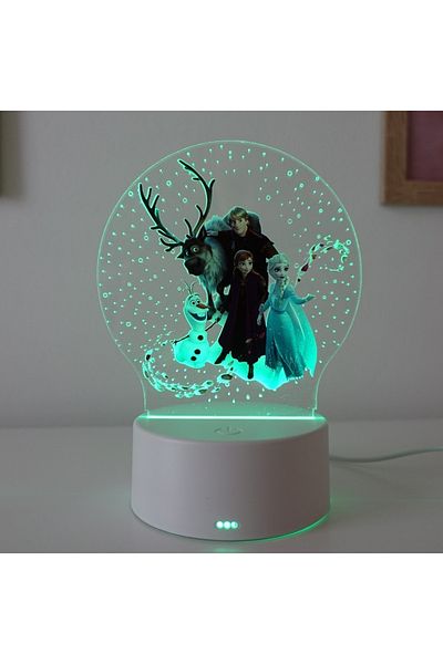 ILUMISHOP Lampa De Veghe LED, Frozen, 7 Culori, Alimentare USB sau 3 baterii AA