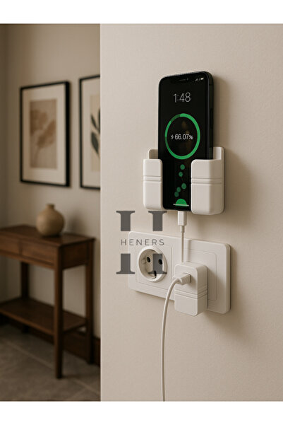 2 pieces of adhesive wall mounted phone, control handle should stick to the wall, phone holder - 2 pieces