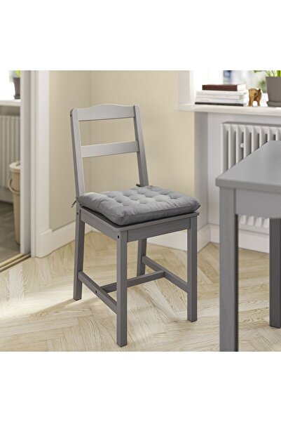 IKEA Chair Cushion, Dark Gray, 38X38X6.5 cm