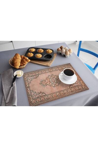 TURKISHRUG KINGDOM مجموعة سبلا منقوشة بوهيمية قابلة للغسل