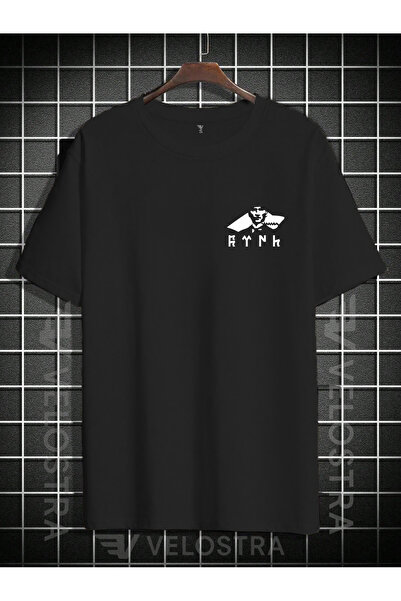 Velostra Unisex Ataturk cu imprimeu supradimensionat tricou