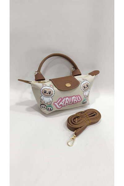 TABA BUTİK Labubu Leather Detailed Mini Women's Bag