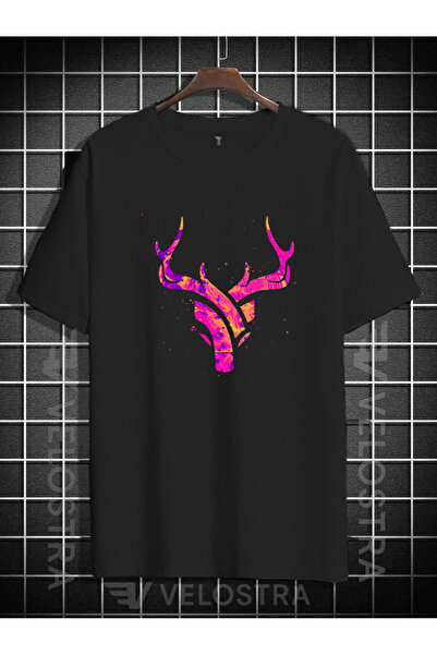 Velostra Elan abstract unisex cu imprimeu supradimensionat tricou