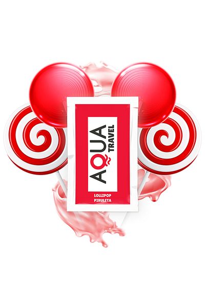 AQUA TRAVEL - water-based lubricant with lollipop flavor 6 ml