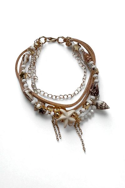 PETEK AKSESUAR ETHNIC BOHEM MULTI BRACELET NATURAL STAR