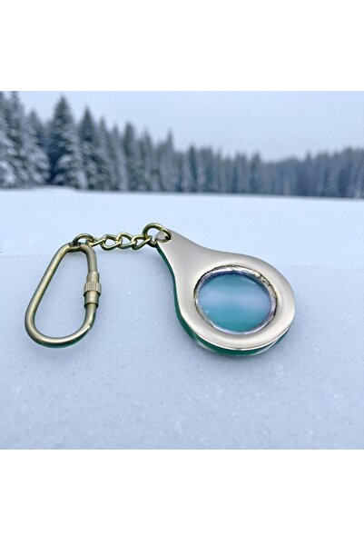 Kuzey Tacı Breloc cu lupă din alamă Design elegant