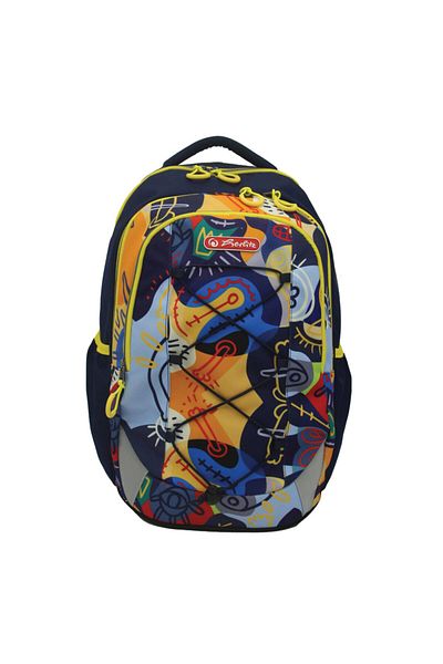 Herlitz Strings Pro, Ergonomic, Spacious, Recycled Polyester, Art Design, Reflective Strips