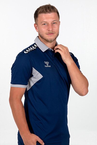 hummel Αυθεντικό μπλουζάκι κάμπινγκ Polo Neck Navy Blue