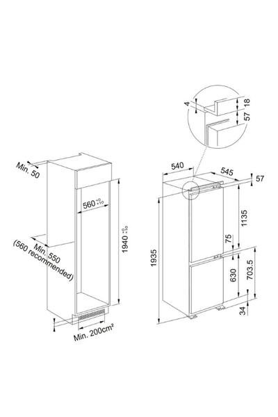 Franke FCB 360 TNF NE D Ankastre Buzdolabı